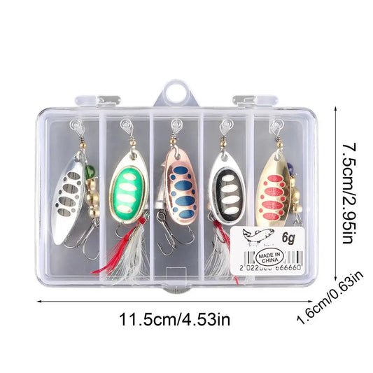 Metal Spinnerbait Fishing Lure Kit For Bass And Trout