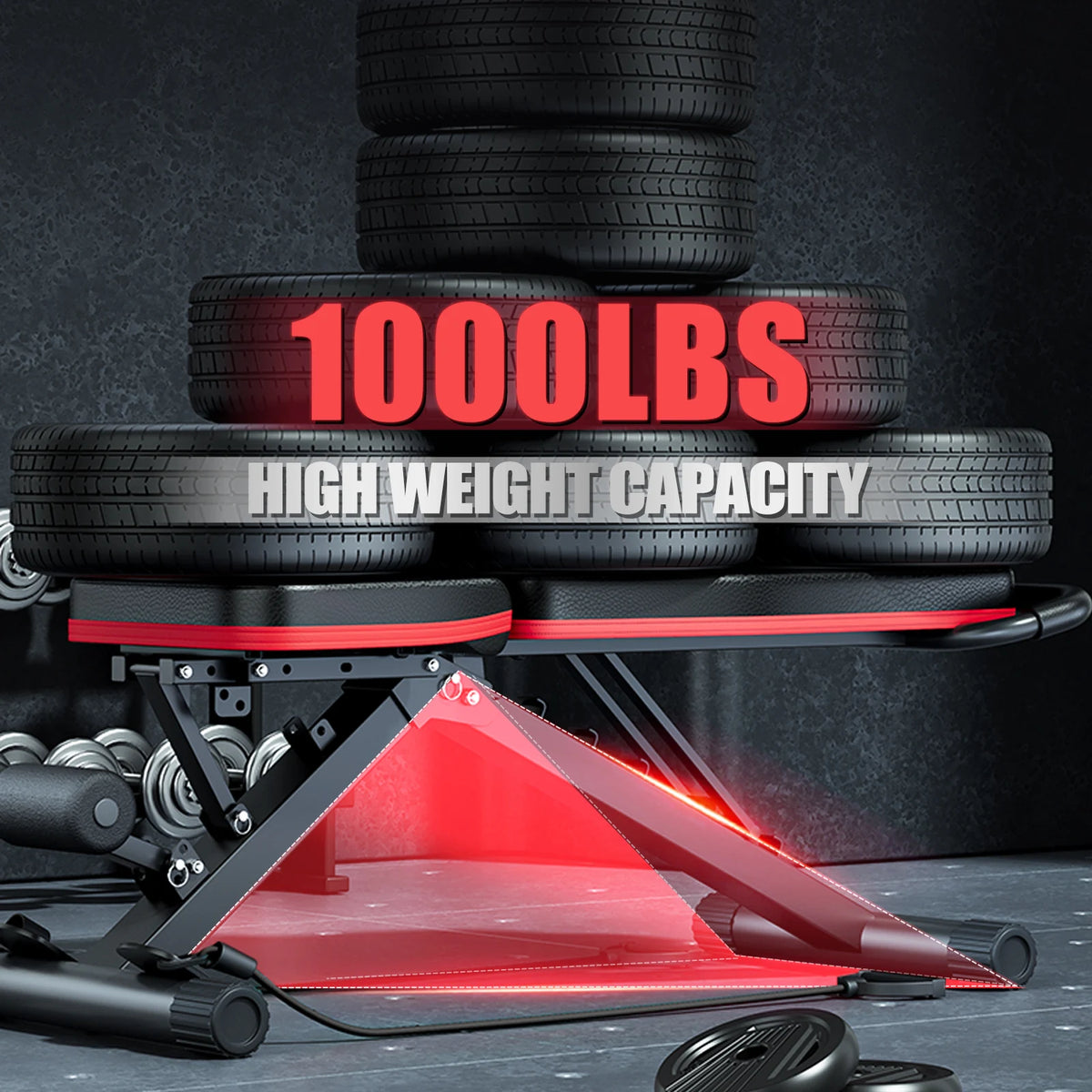 Foldable Adjustable Weight Bench For Home Gym