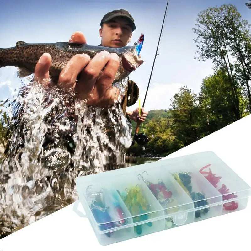 Realistic Freshwater Fishing Lures Bait Kit