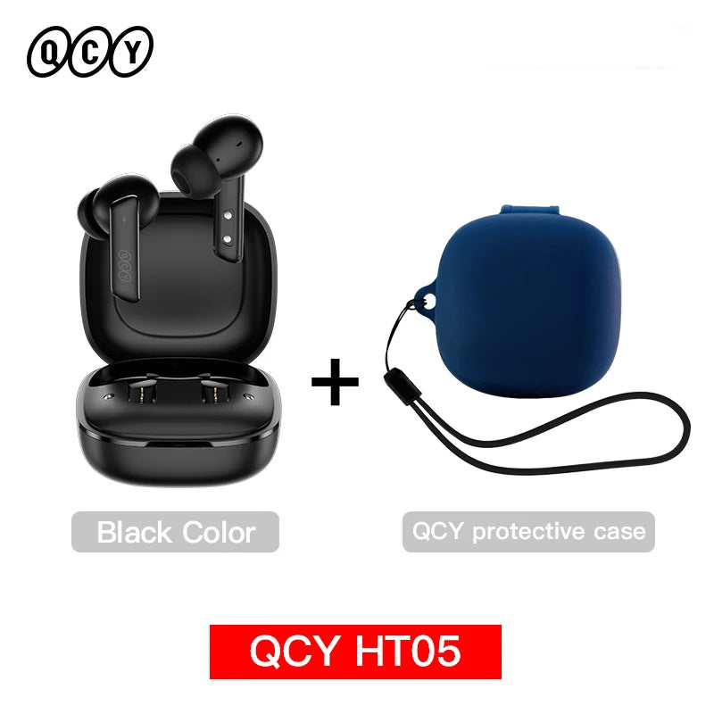 Qcy HT05 Wireless Earphones With 40Db Active Noise Canceling