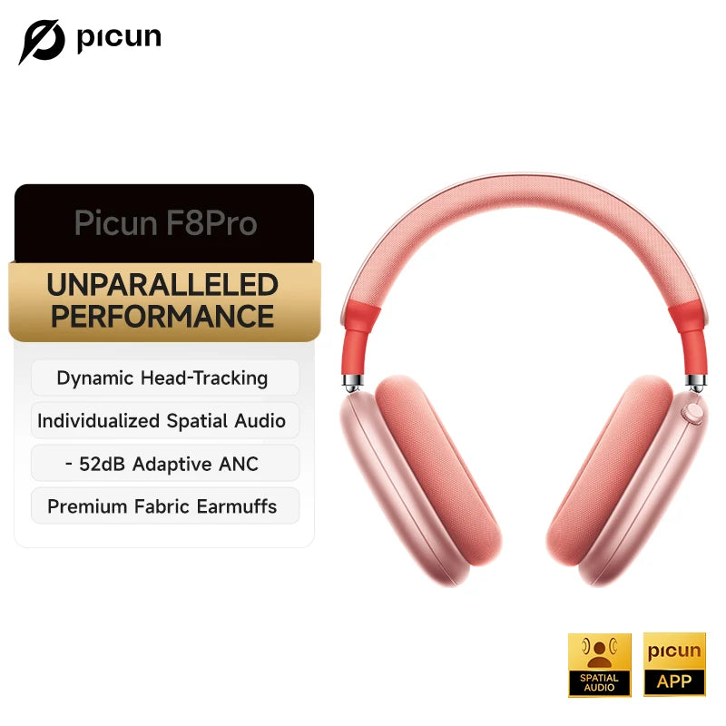 Picun F8 Pro Active Noise Canceling Wireless Headphones