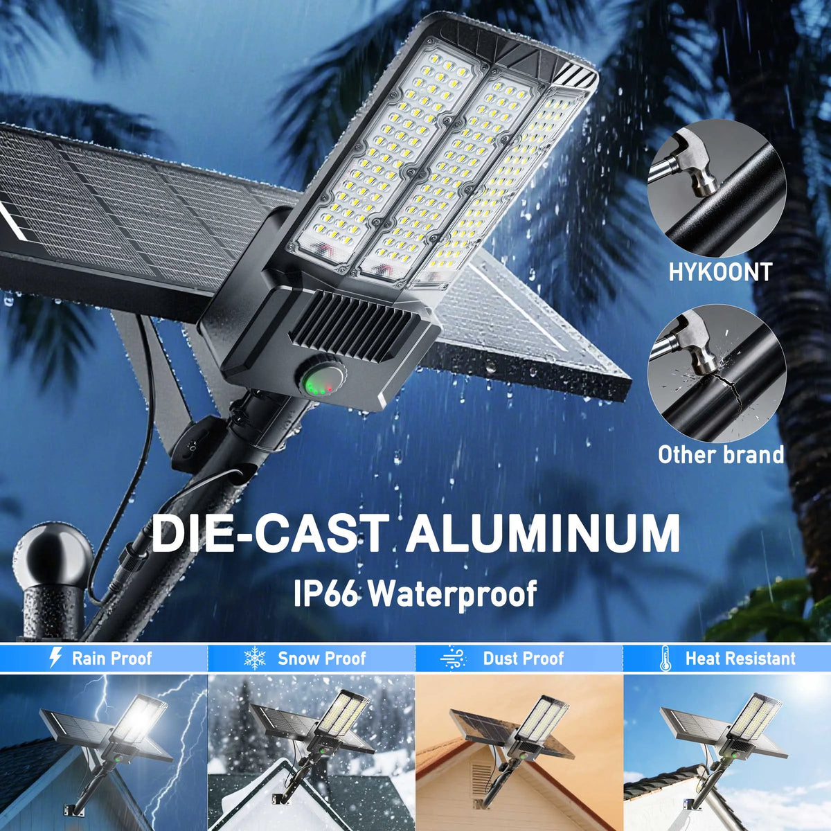 Solar Outdoor Area Lights With Motion Sensor And LED