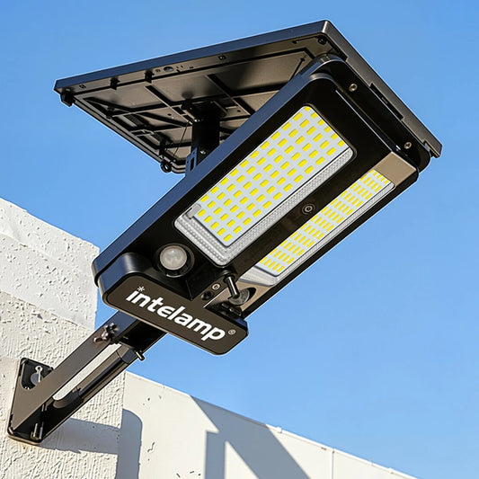 Intelamp Solar Street Light With Dual Motion Sensor