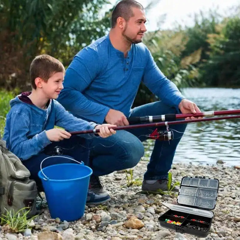 Portable Fishing Tackle Kit Box for Bass Crappie and More