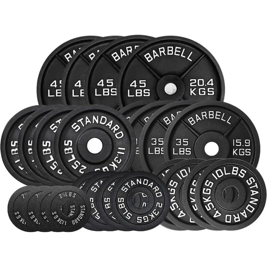 Caenne Cast Iron Weight Plates With Rack
