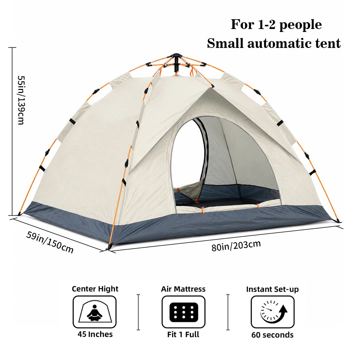 Tribenest Windproof Pop Up Outdoor Camping Tent