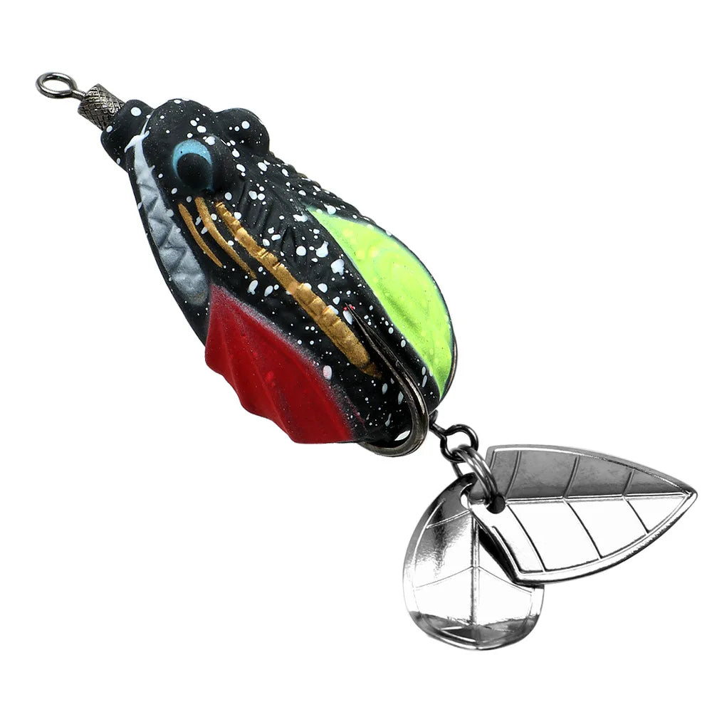 Frog Lures For Black Bass Fishing With Reinforced Hooks