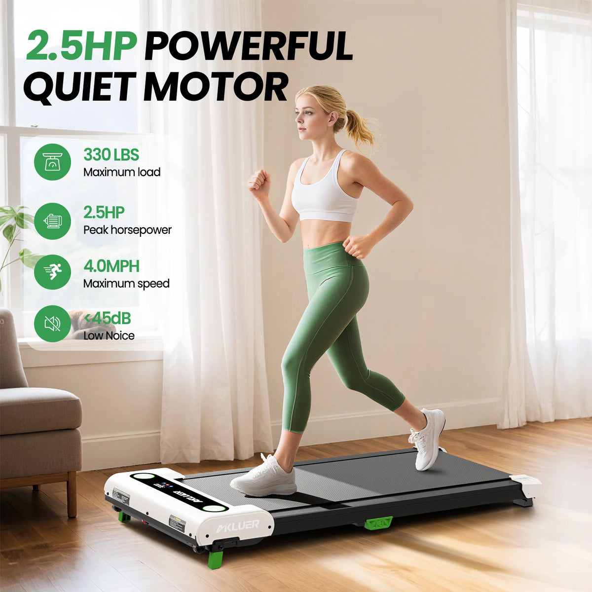 Akluer Under Desk Walking Treadmill With Incline