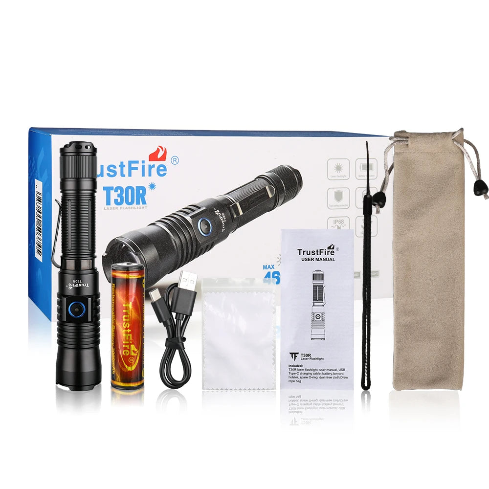Trustfire T30R Tactical Flashlight 1100 Lumens LED Rechargeable