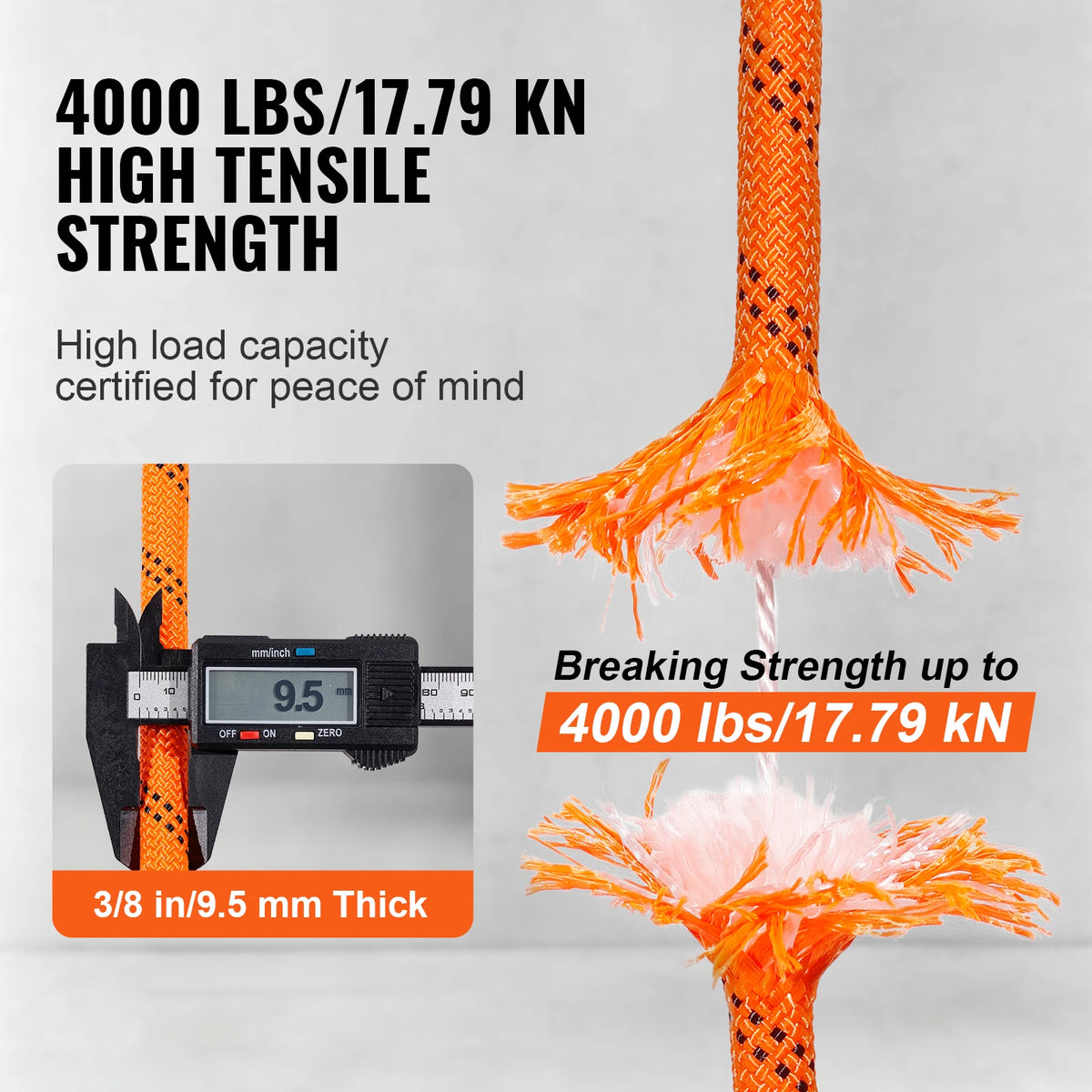 SucceBuy Dual-Weave Polyester Cord For Multi Use Rope