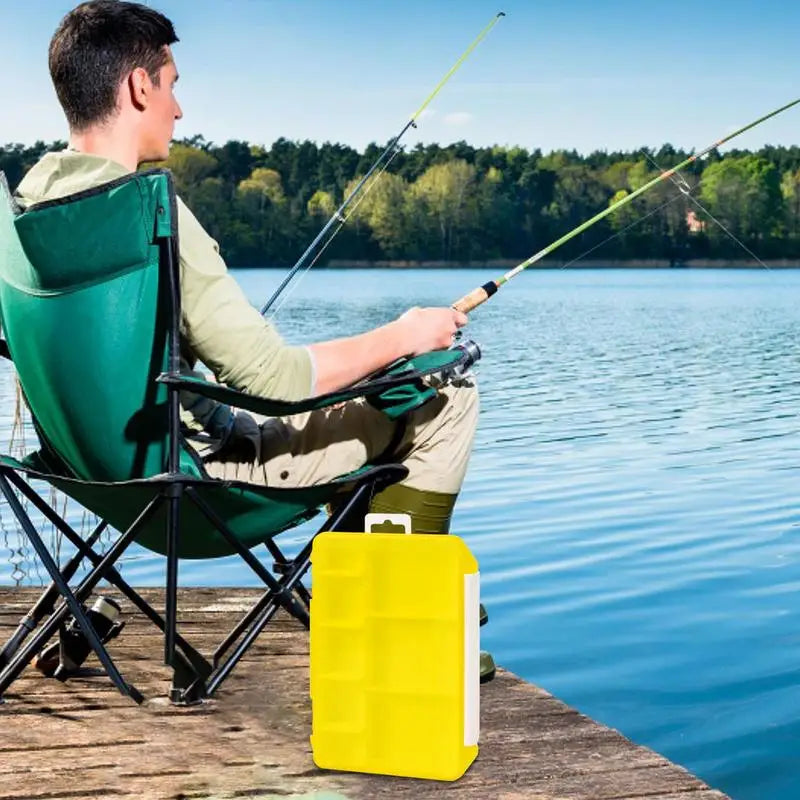 Fishing Tackle Box With Removable Visible Trays