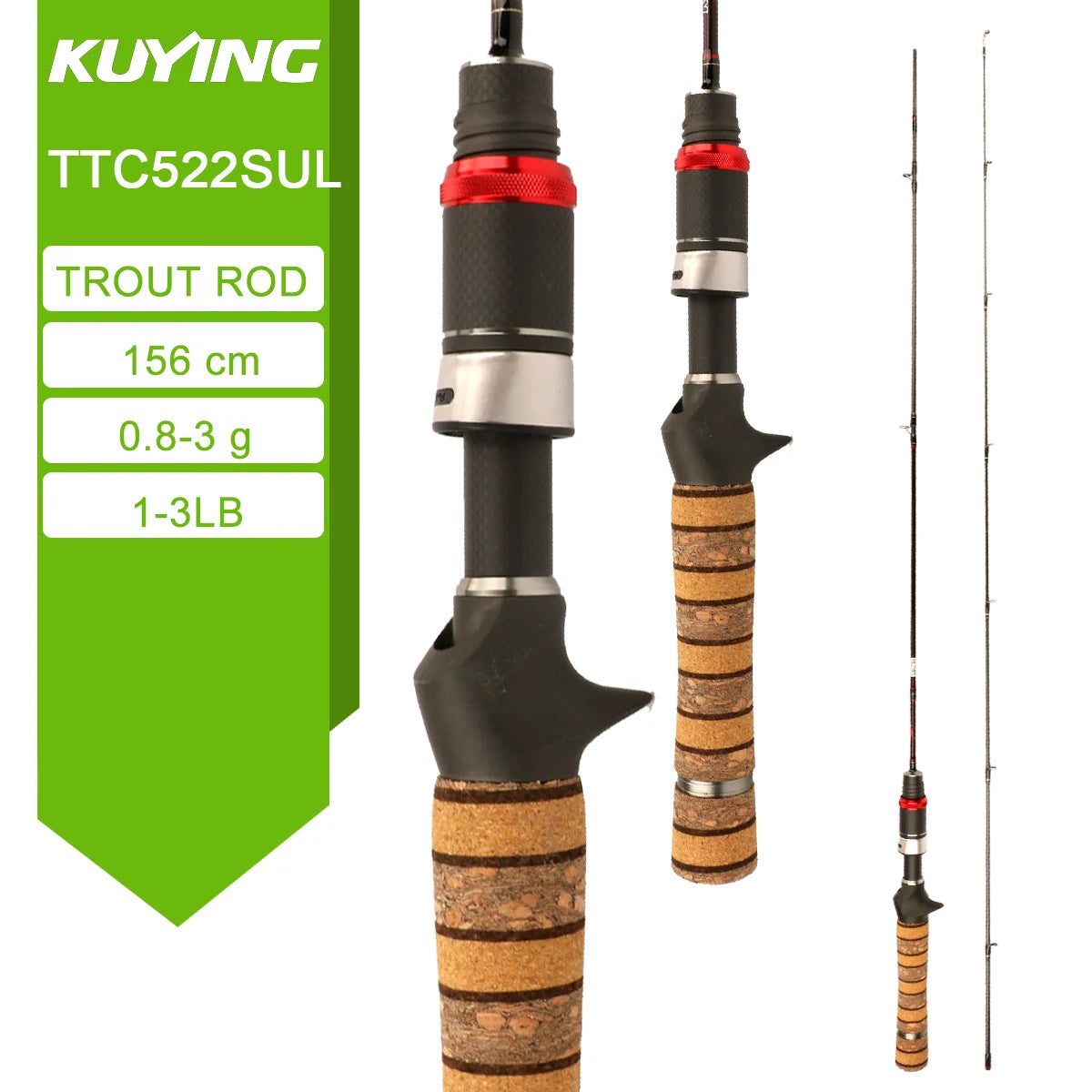 Kuying Teton Carbon Spinning Fishing Rod