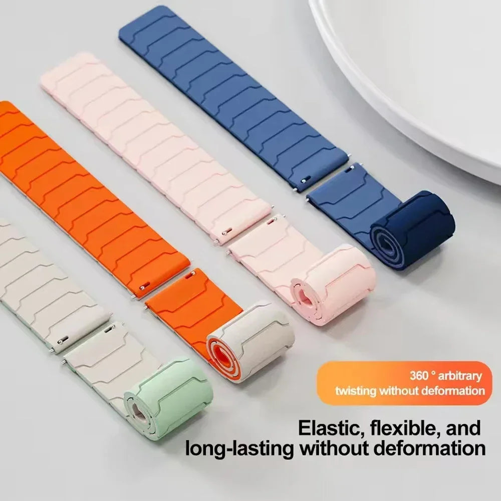 Eelhoe Silicone Magnetic Watch Strap For Amazfit Bip And Gtr