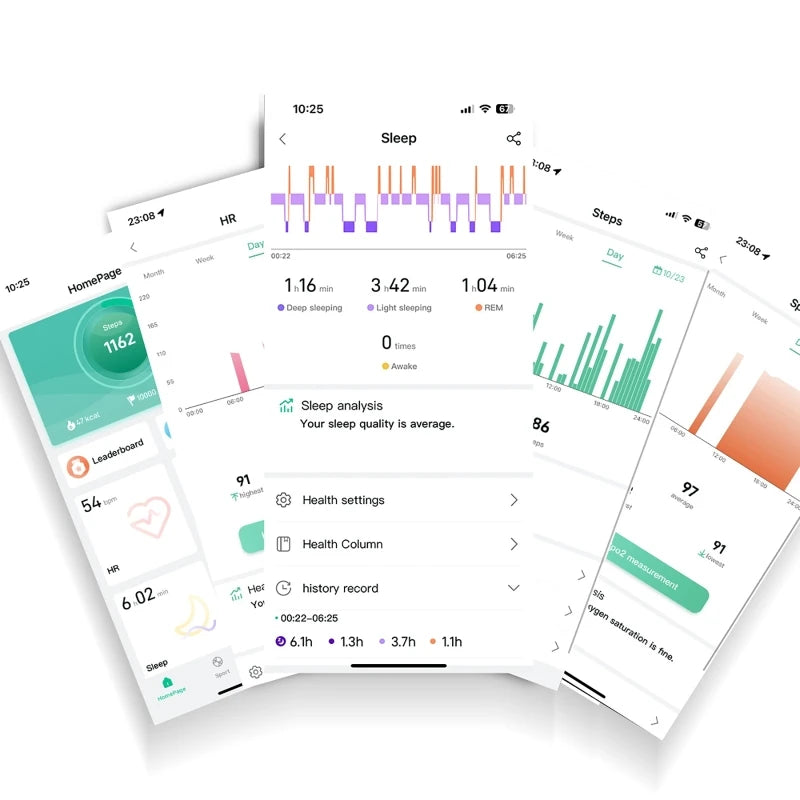 R09 Smart Ring Health Monitor With Temperature Tracking