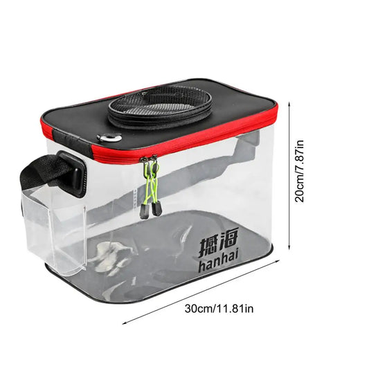 Foldable Breathable Transparent Bait Bucket