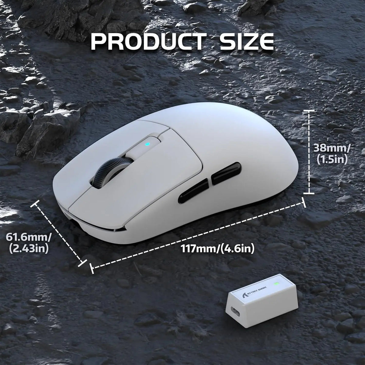 Attack Shark R6 Wireless Gaming Mouse