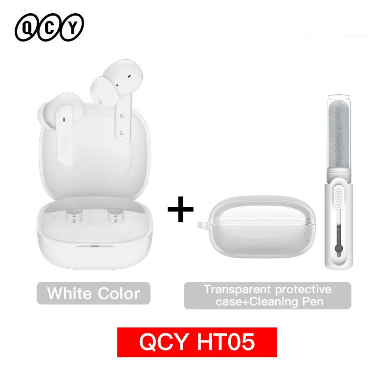 Qcy HT05 Wireless Earphones With 40Db Active Noise Canceling