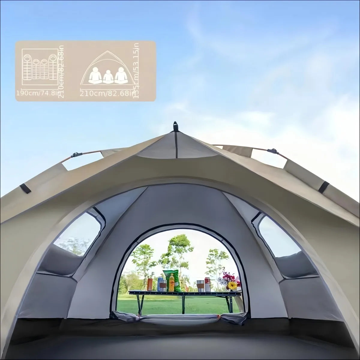 Pakicetus Quick Setup Auto Tent For 2 People