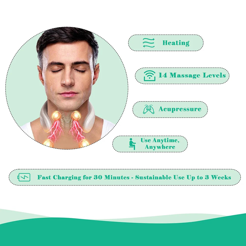 Electric Portable Vibration Back Massager With USB