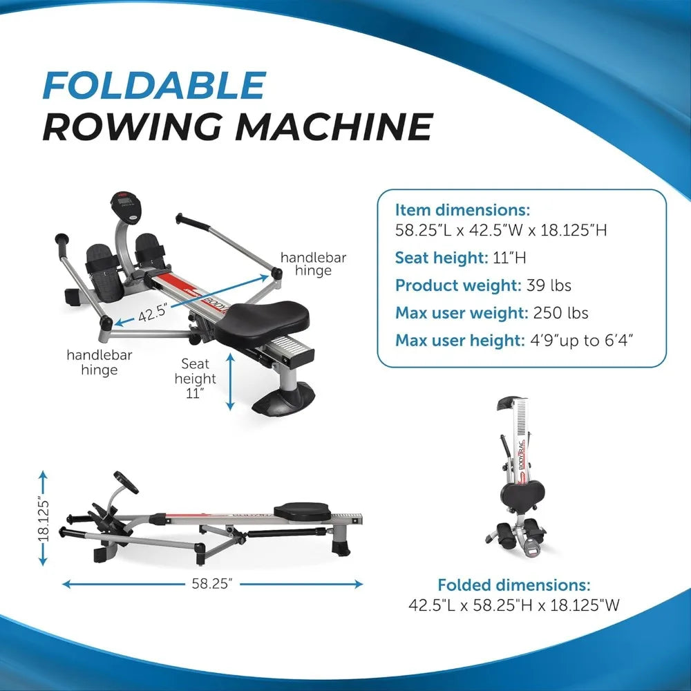 Stamina Hydraulic Rowing Machine With Digital Screen
