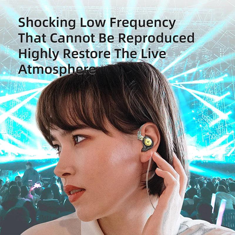 KZ EDX Pro Dual Dynamic IEM Earphones with Detachable Cable