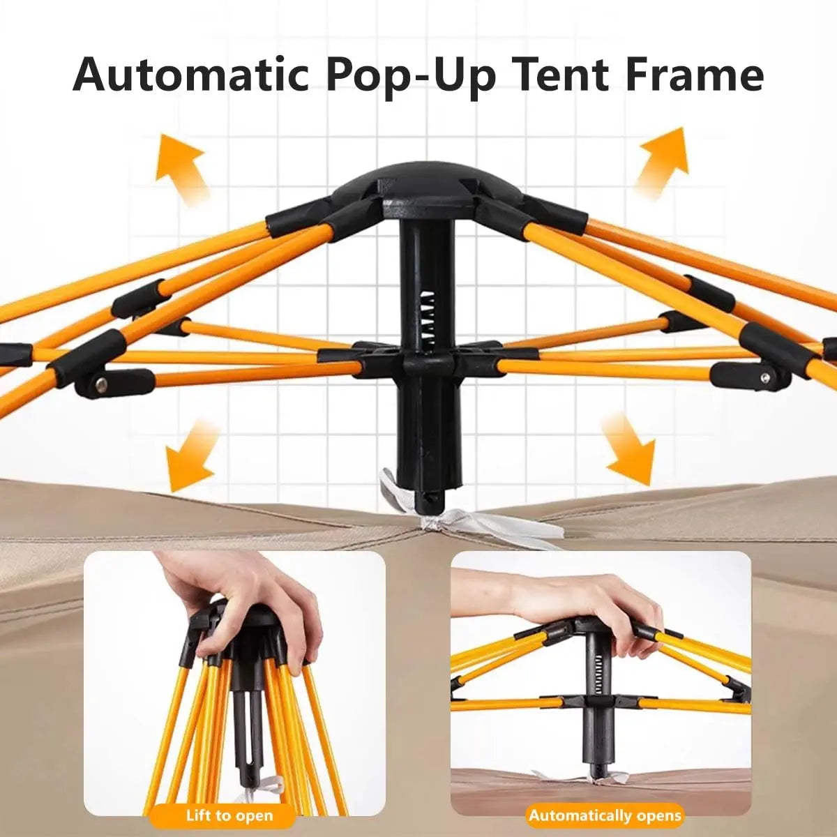 Tribenest Windproof Pop Up Outdoor Camping Tent