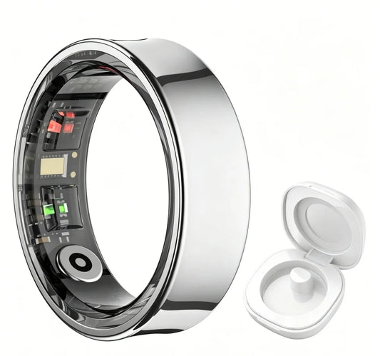 R09 Smart Ring Health Monitor With Temperature Tracking