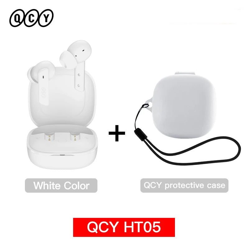 Qcy HT05 Wireless Earphones With 40Db Active Noise Canceling