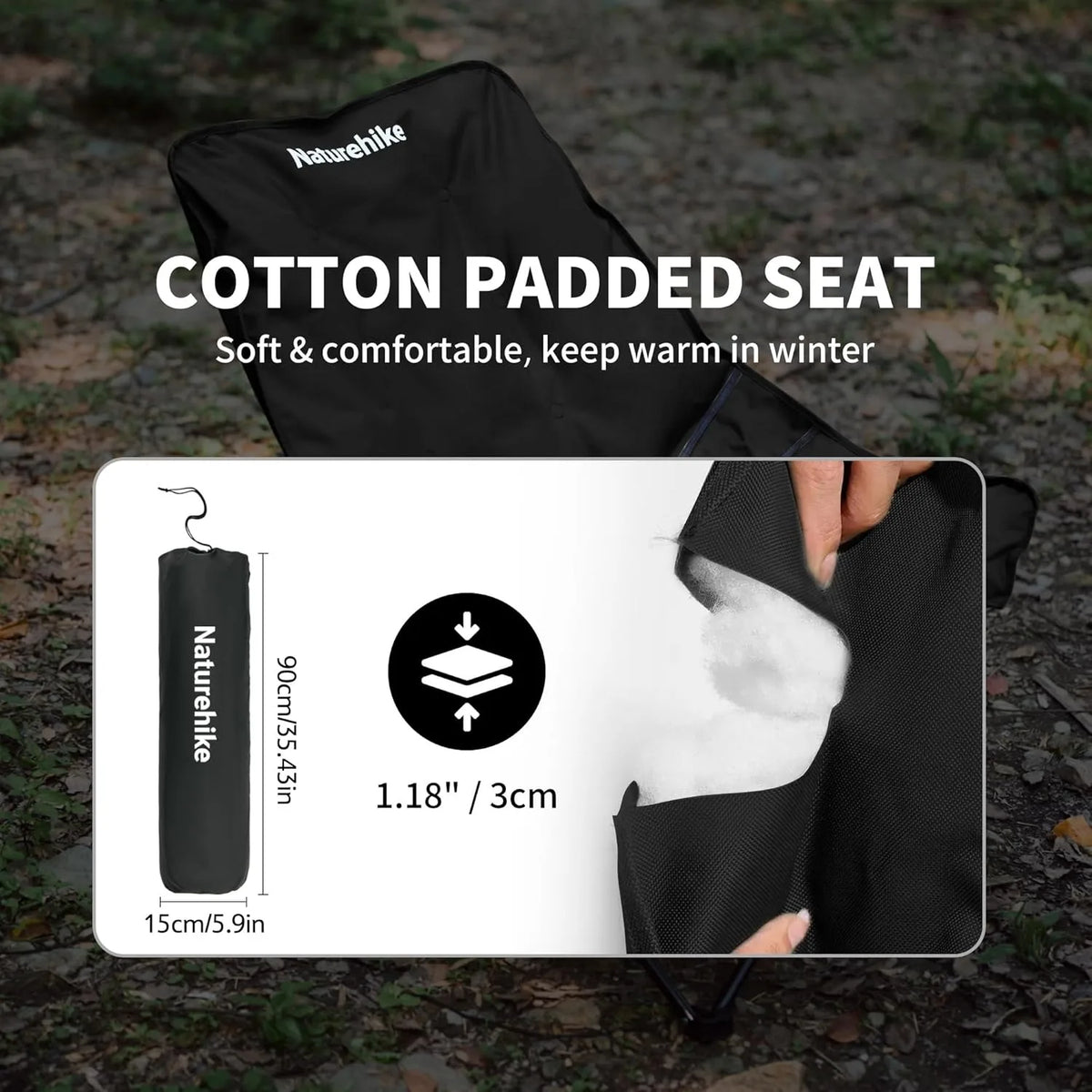 Naturehike 2 Position Adjustable Folding Camping Chair
