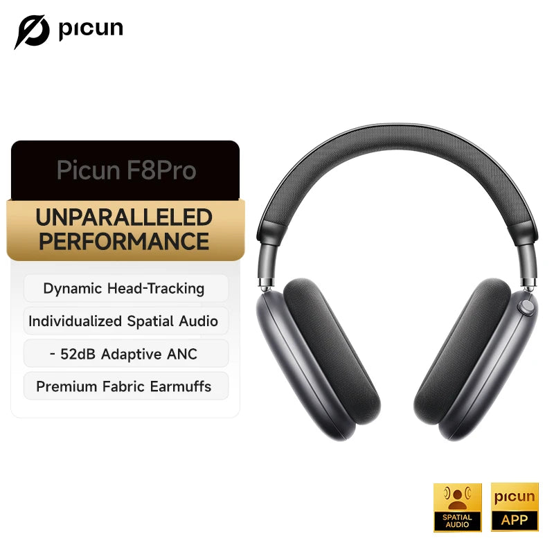 Picun F8 Pro Active Noise Canceling Wireless Headphones