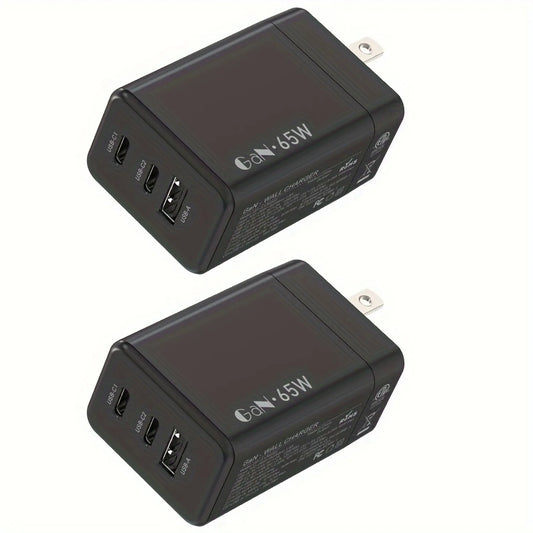 Sanprio 65W GaN Three Port USB C Power Adapter