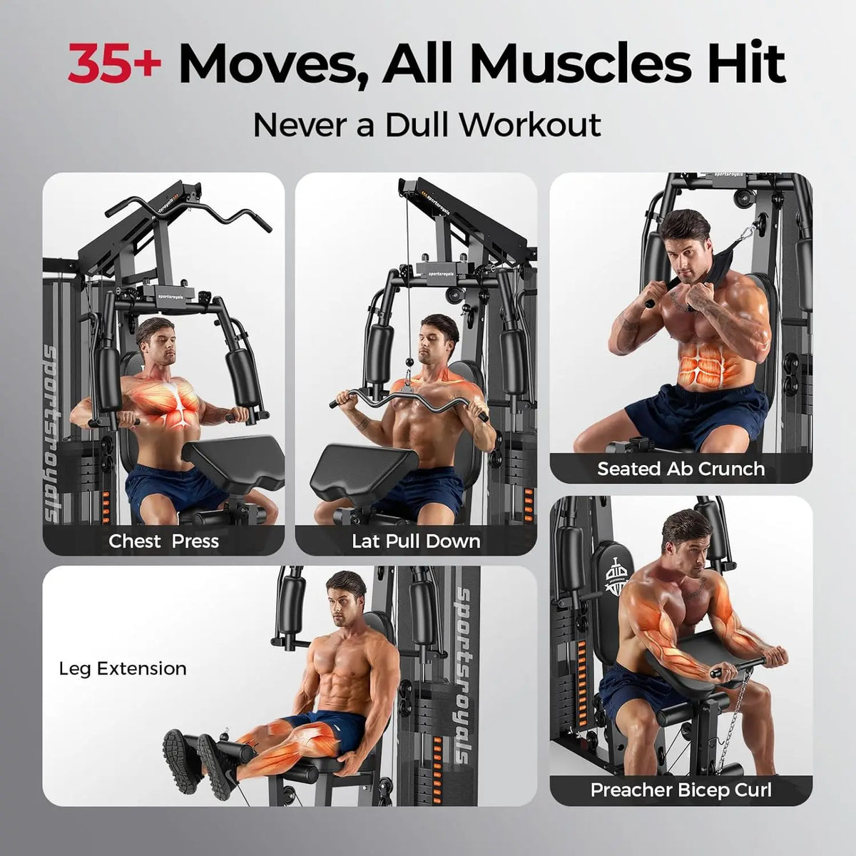 Home Gym Strength Training Full Body Workout Machine