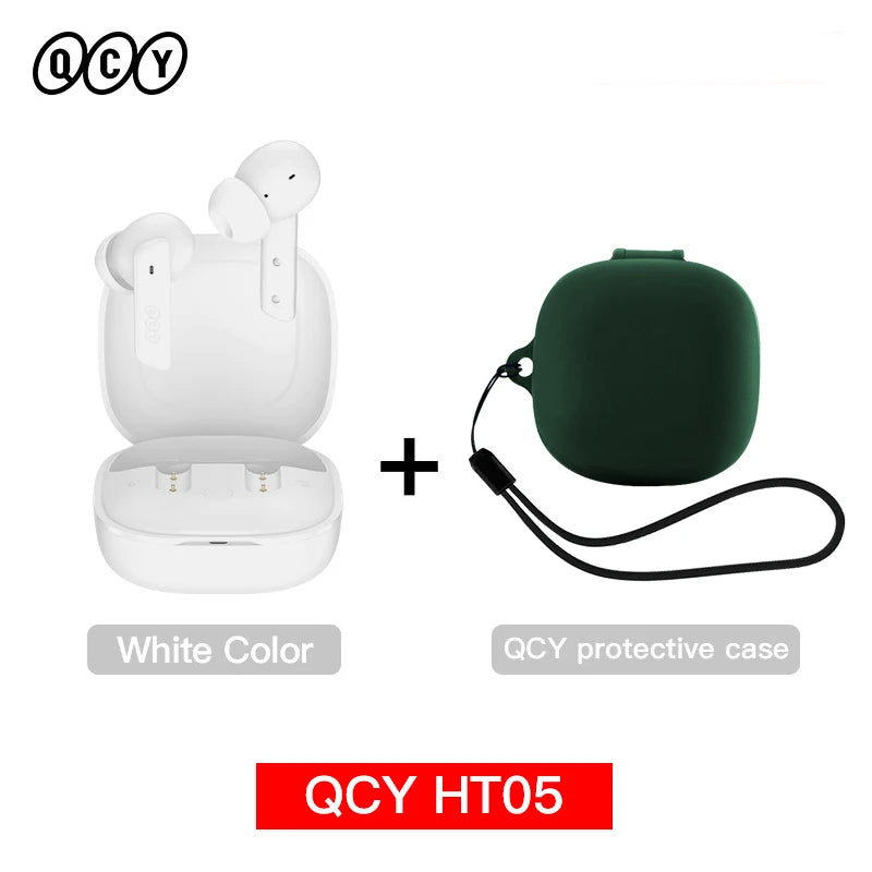 Qcy HT05 Wireless Earphones With 40Db Active Noise Canceling