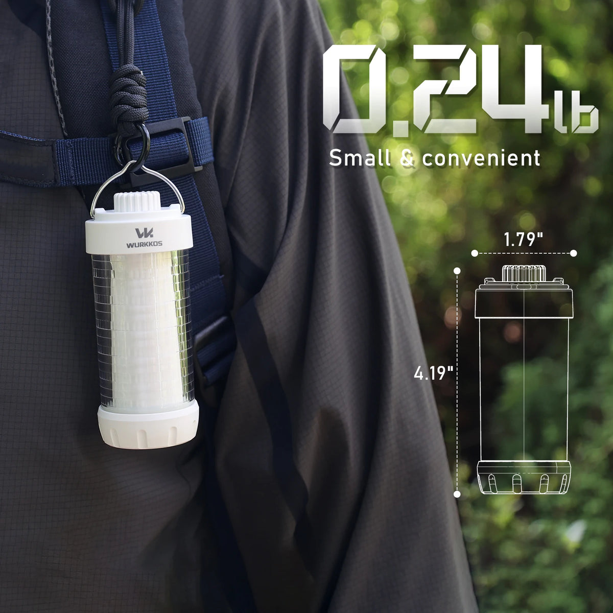 Wurkkos CL01 Rechargeable LED Camping Lantern With Power Bank