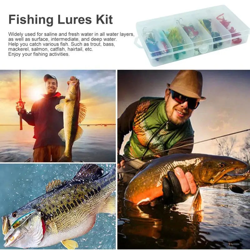 Realistic Freshwater Fishing Lures Bait Kit