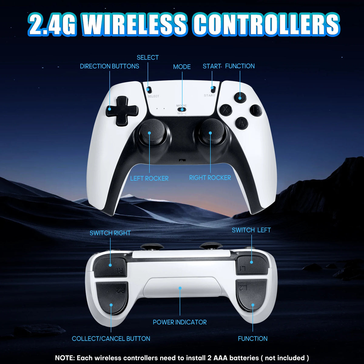AISLPC Retro Gaming Console Stick With Controllers