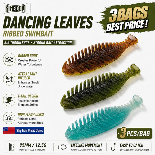 Kingdom Soft Shad Swimbait For Pike Bass Fishing