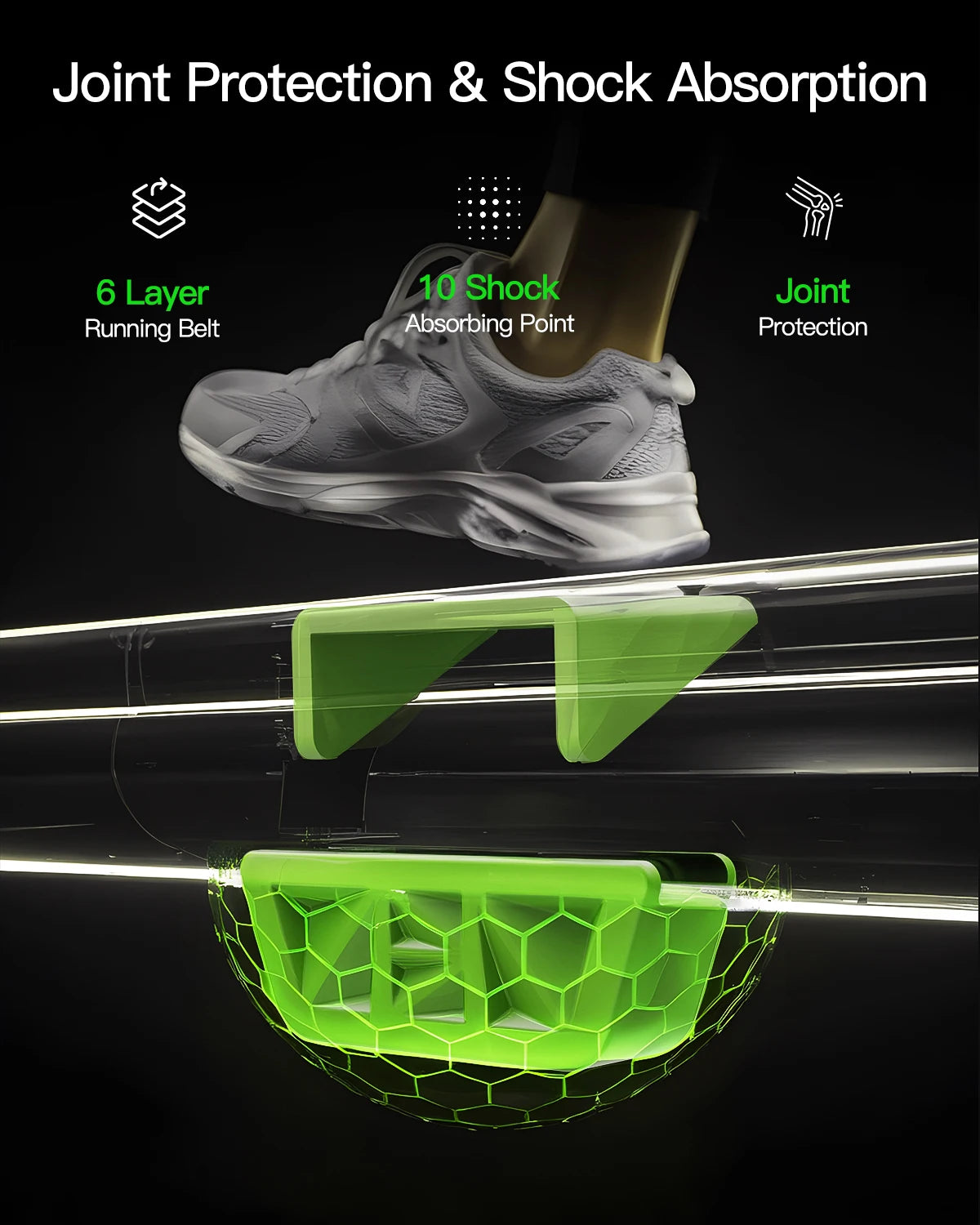 AKLUER Compact Under Desk Walking Pad Treadmill