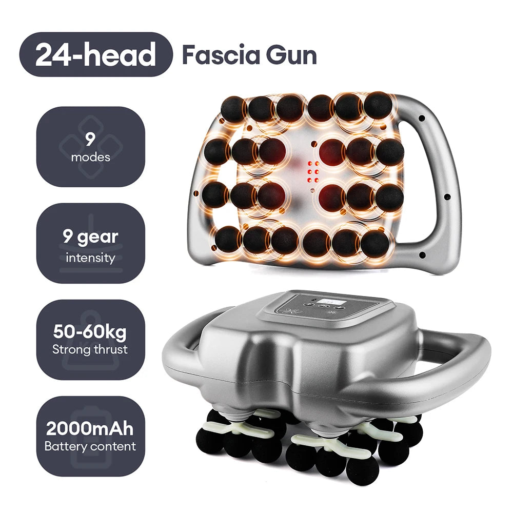 Foreverlily 16-Head High Frequency Vibration Massage Gun