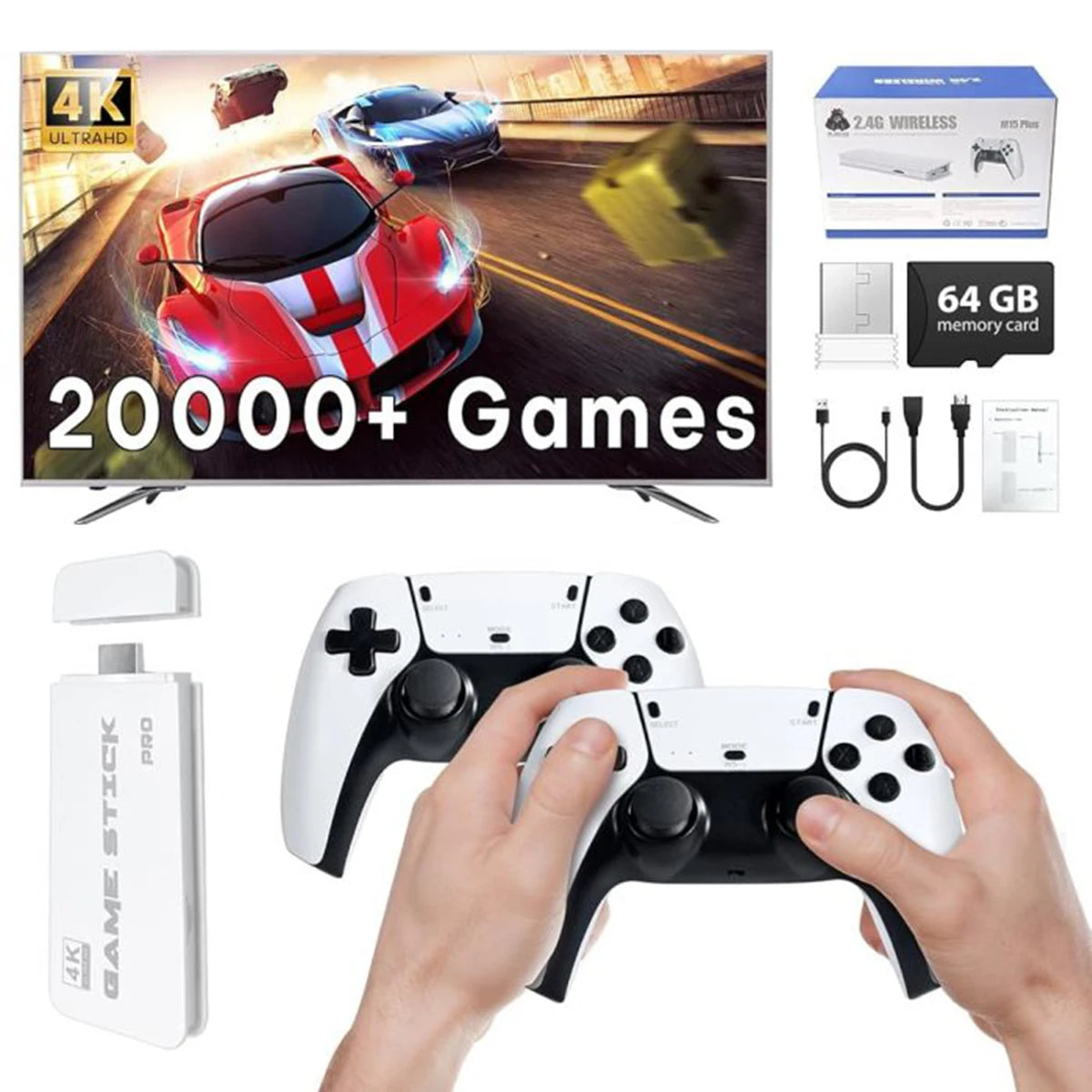 AISLPC Retro Gaming Console Stick With Controllers