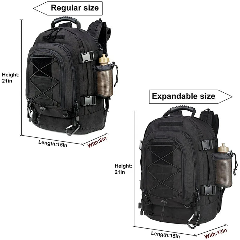 LQARMY 60L Military Tactical Backpack For Hiking