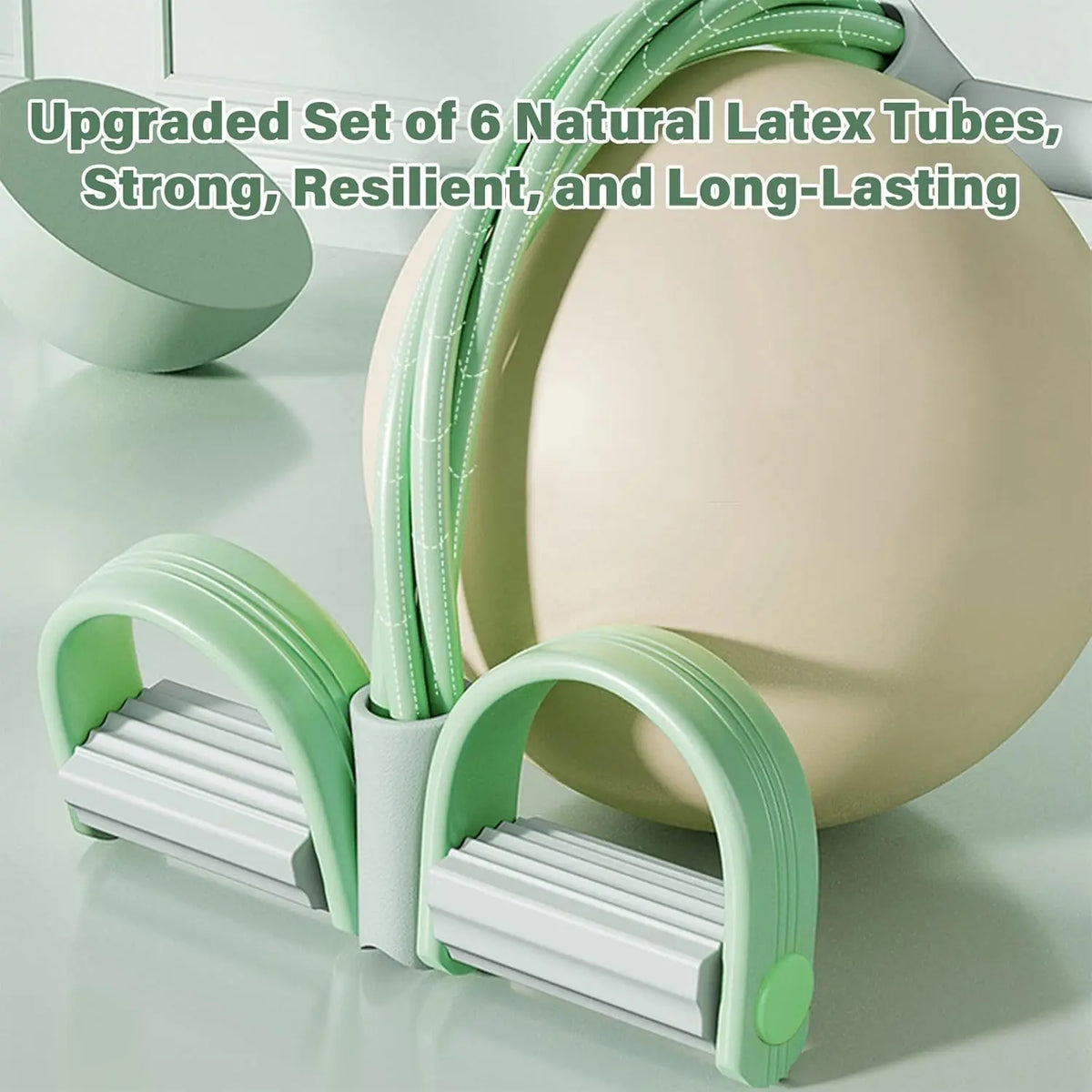 Natural Rubber Pedal Resistance Bands With Handles