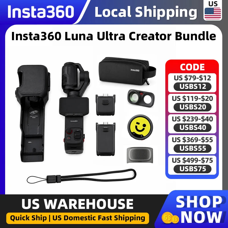 Insta360 Luna Ultra 8K Dual Lens Gimbal Camera