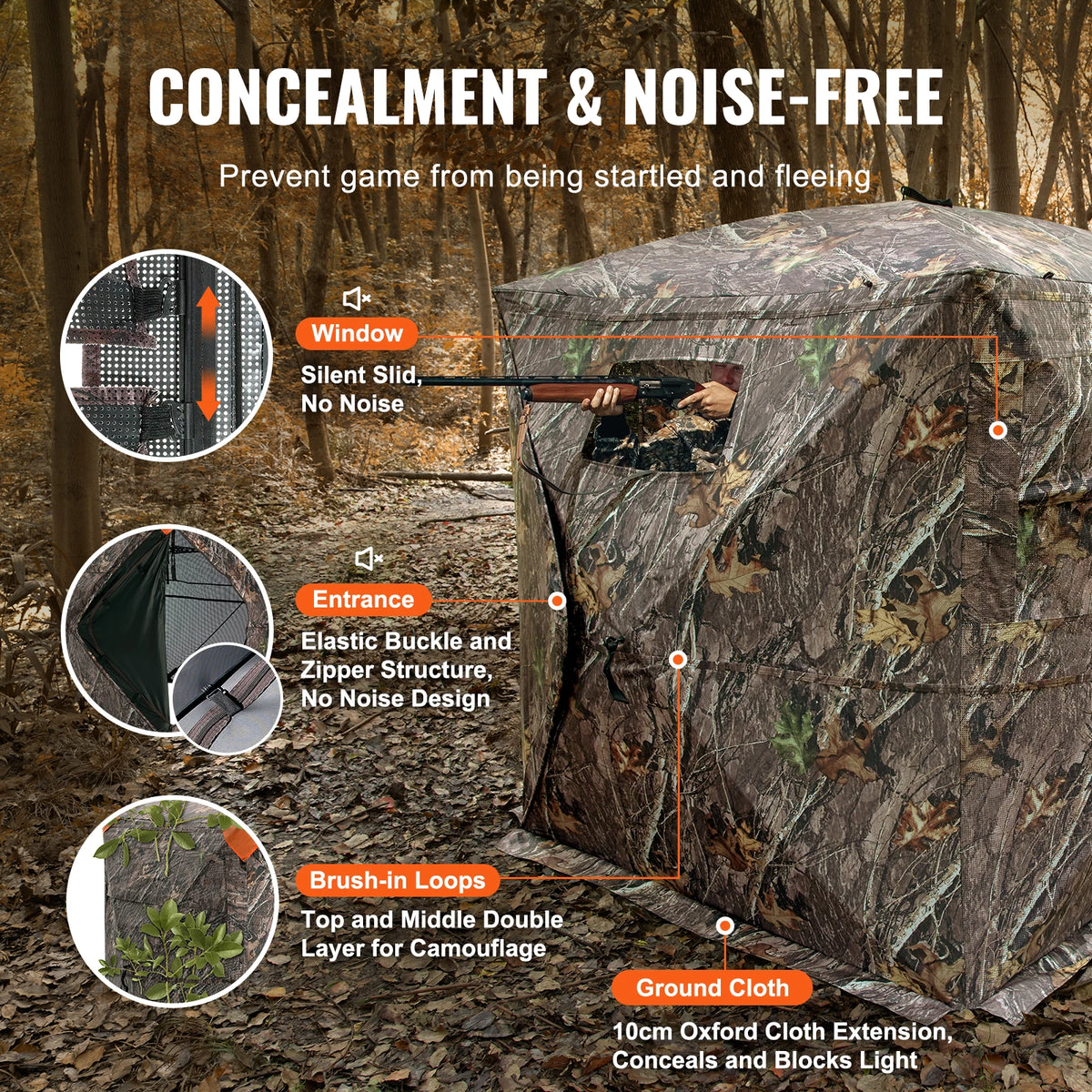 SucceBuy Hunting Ground Blind With See Through Window