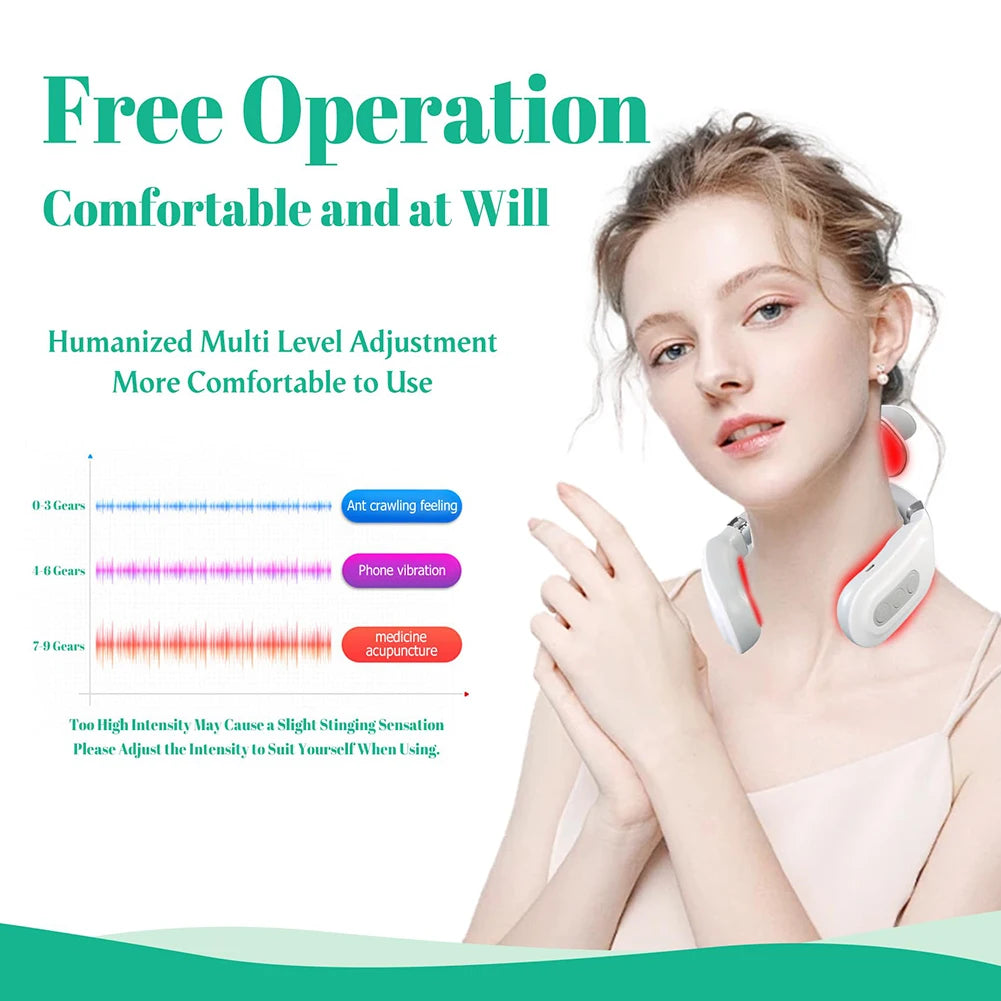 Electric Portable Vibration Back Massager With USB