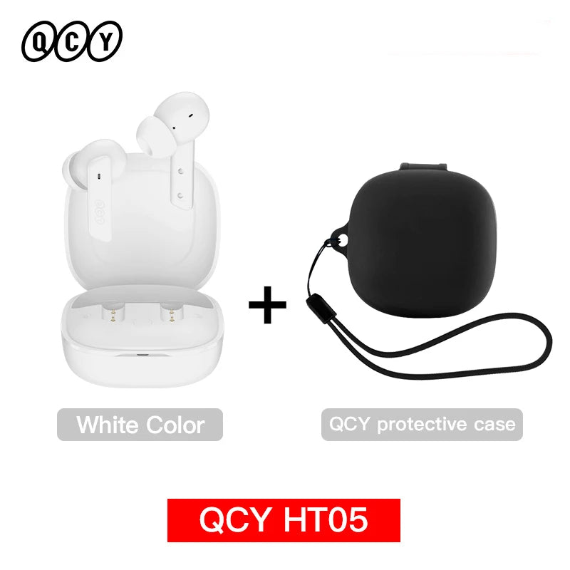 Qcy HT05 Wireless Earphones With 40Db Active Noise Canceling
