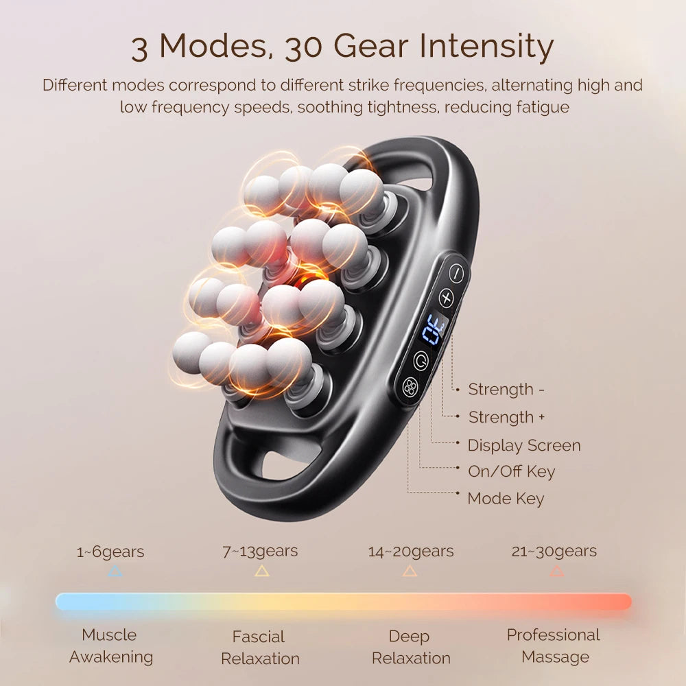 Foreverlily 16-Head High Frequency Vibration Massage Gun