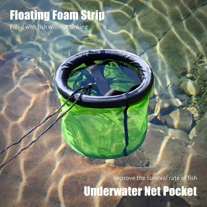 Portable Foldable Floating Fish Basket For Crayfish Catfish