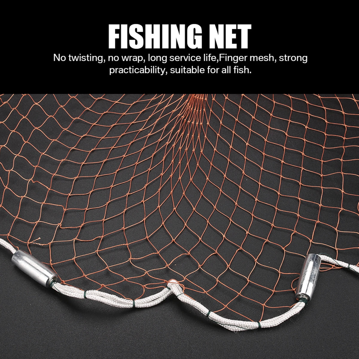 Easy Throw Hand Cast Fishing Net With Nylon Line