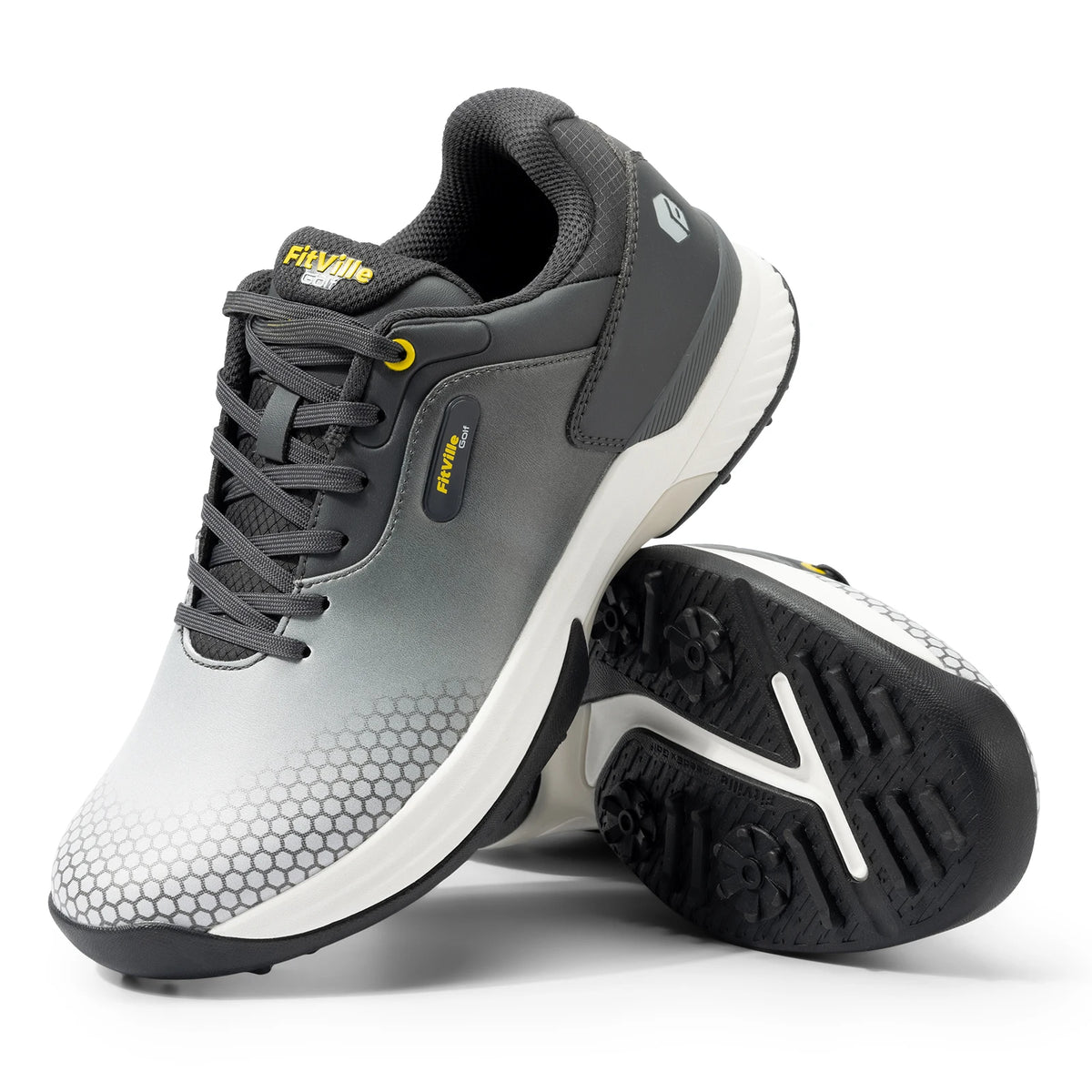 FitVille Men's Comfortable Non Slip Golf Shoes